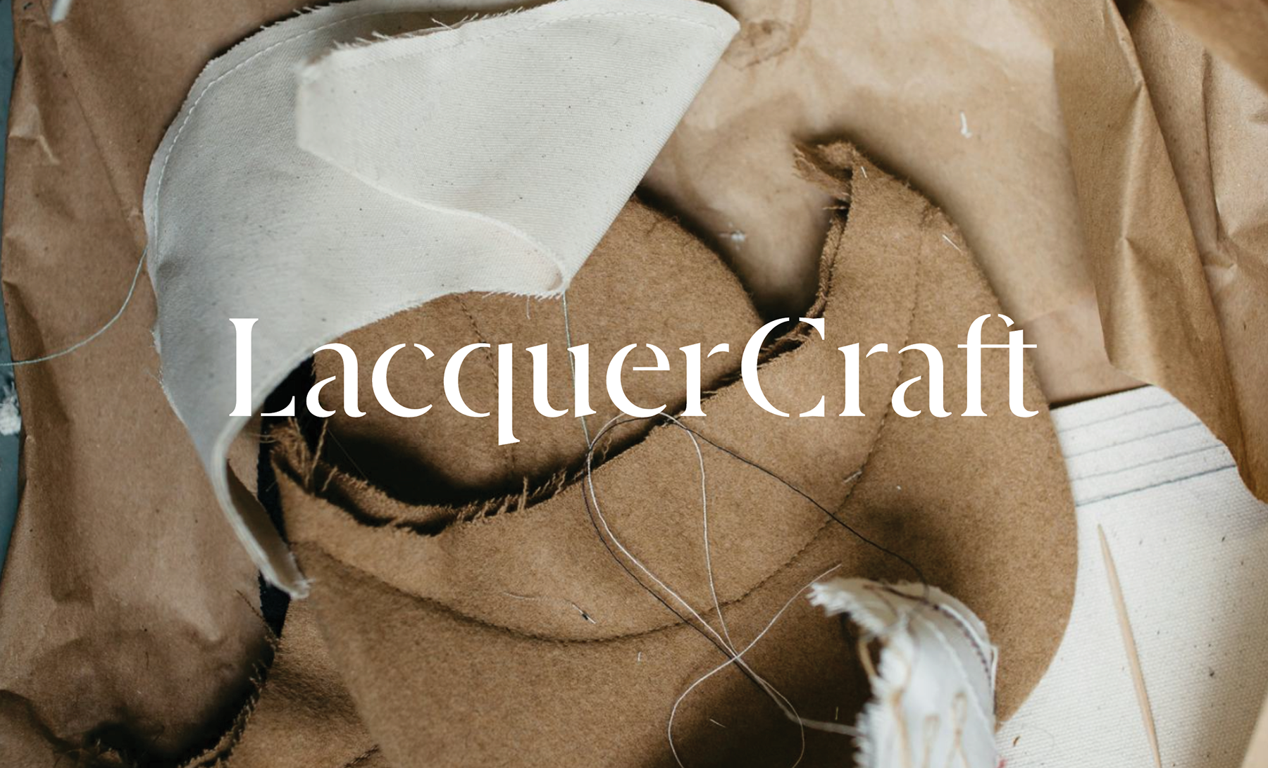 Lacquer Craft Logo on Fabric