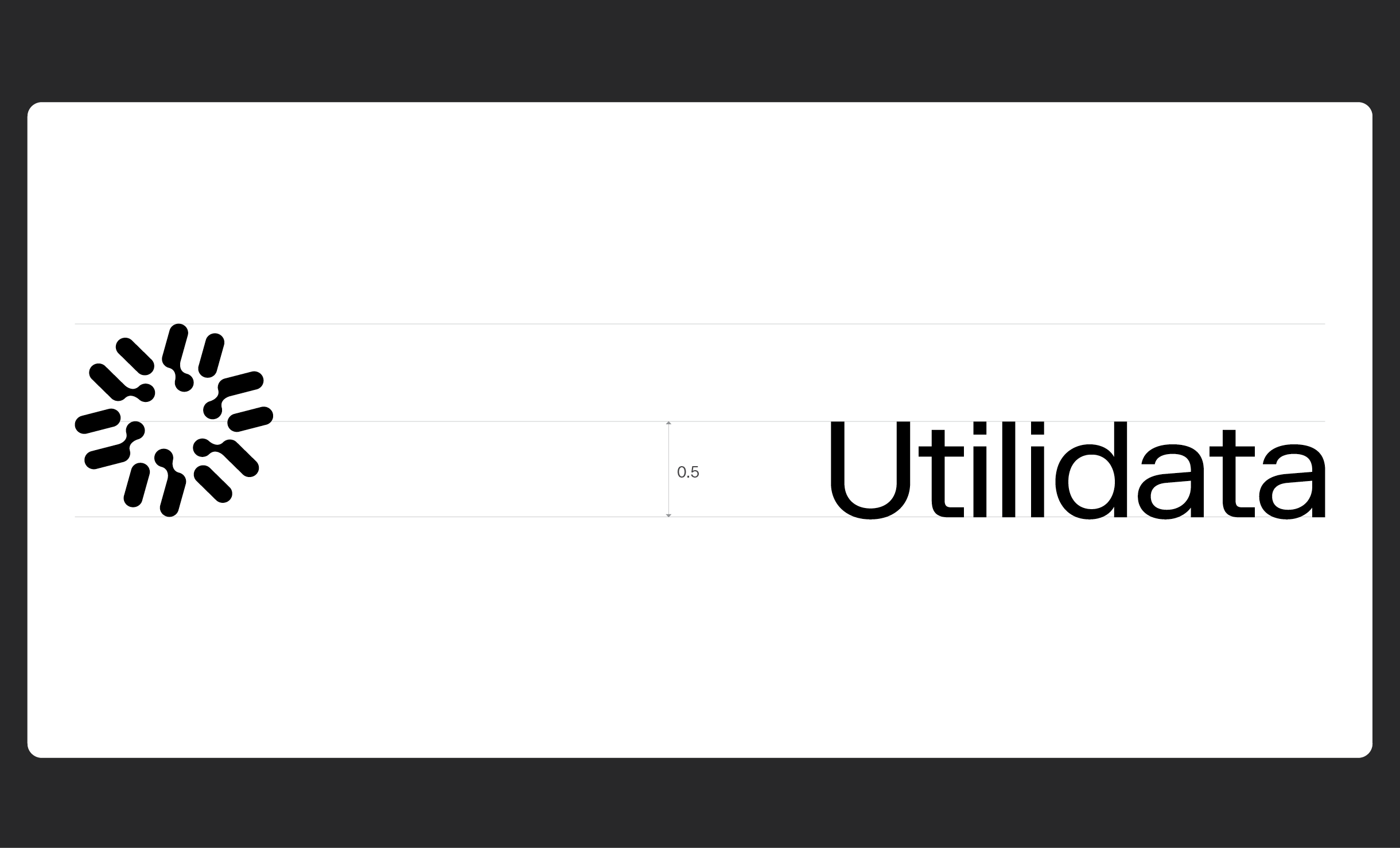 Utilidata logo and icon lock up