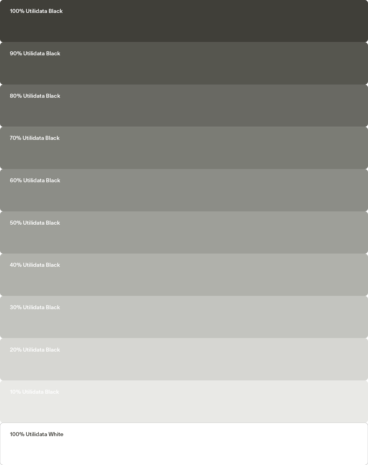 Utilidata Black and White Color Palette