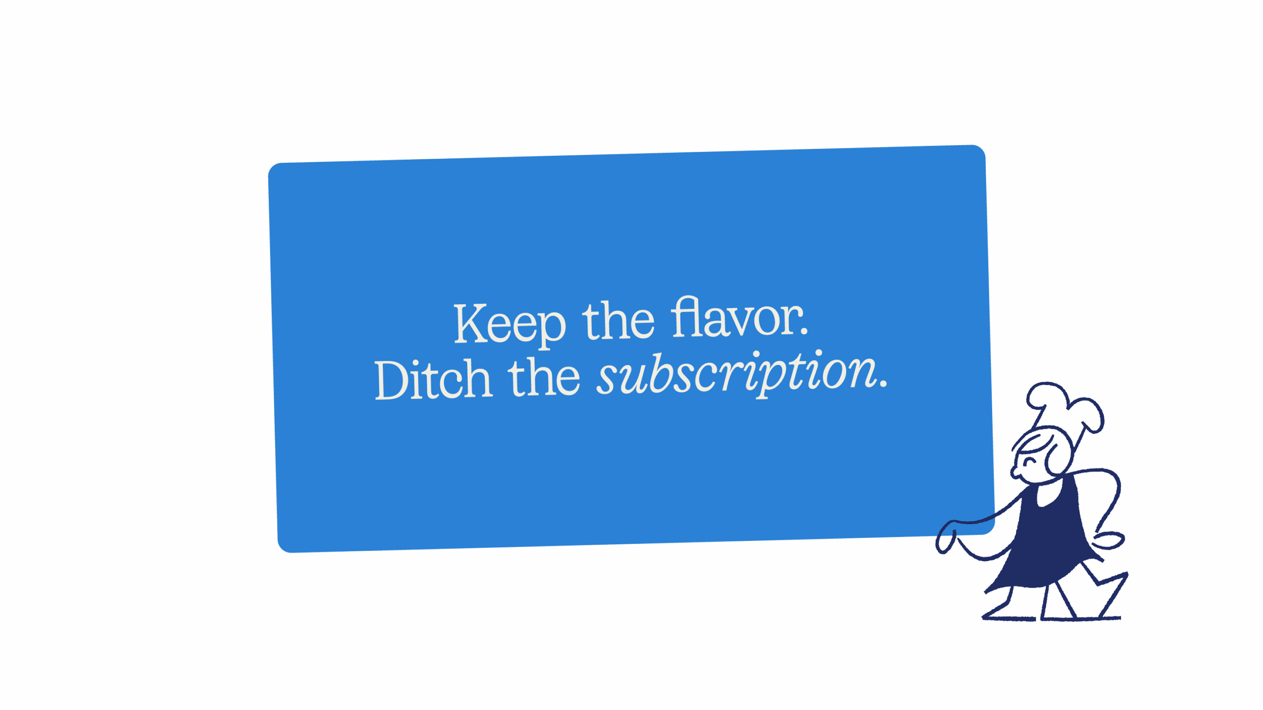 Blue Apron typographic treatments