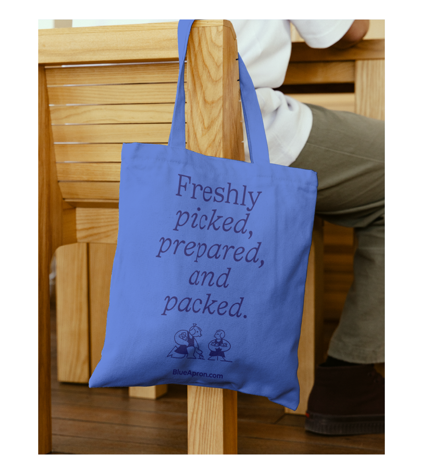Blue Apron tote bag