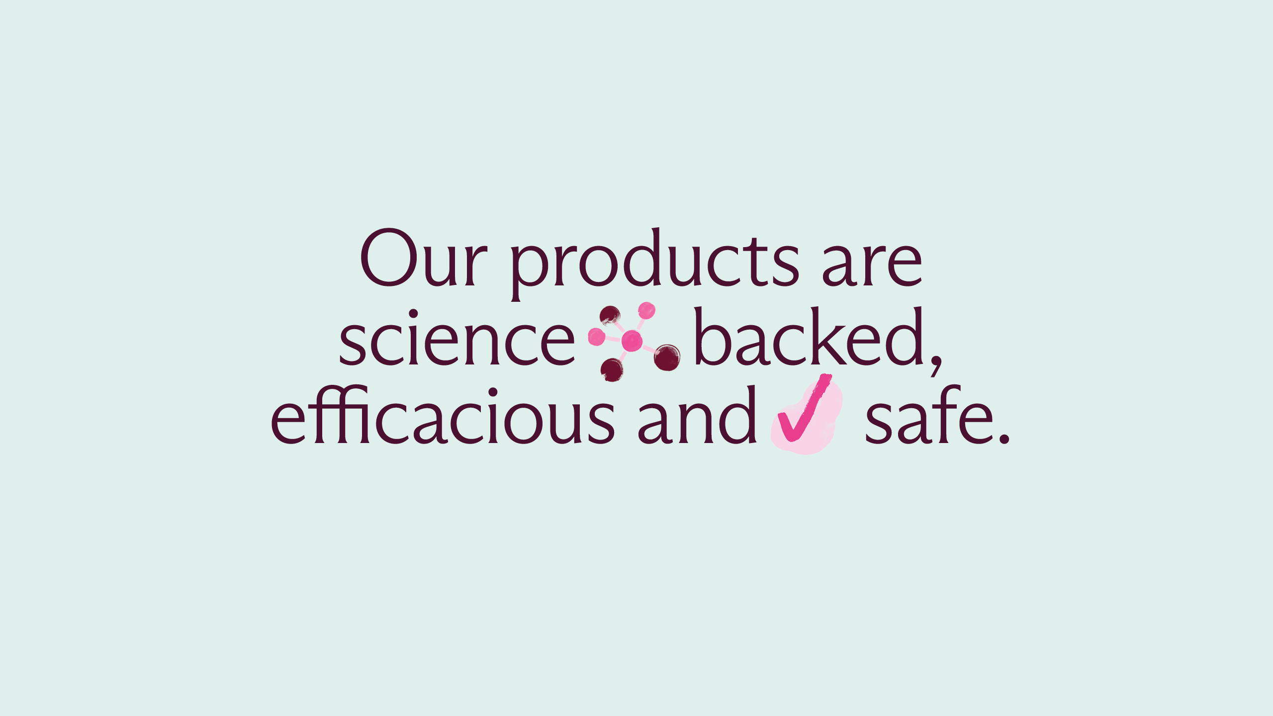 Clean Health Messaging on green background