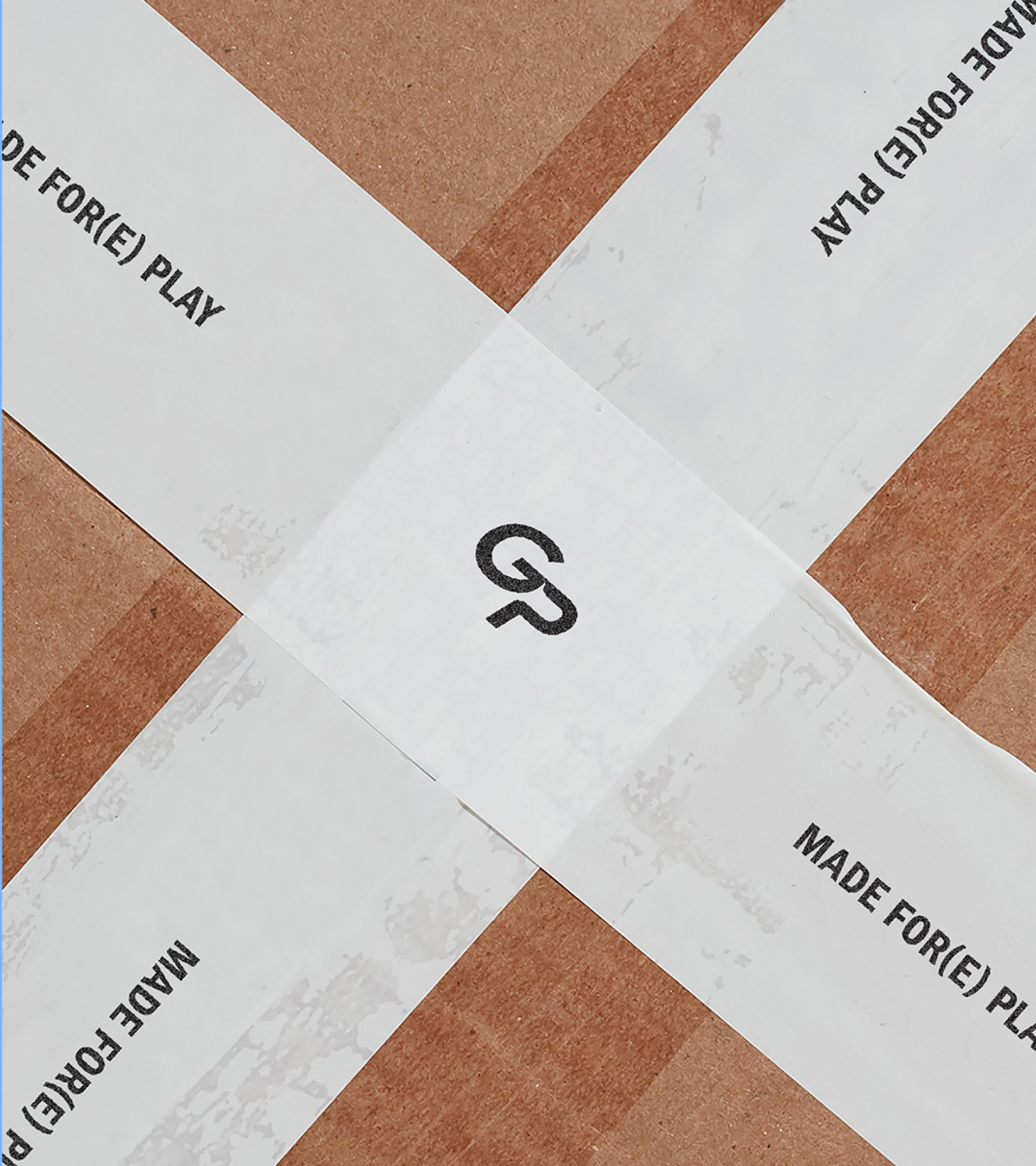 Goodparts mailing cartons with branded tape