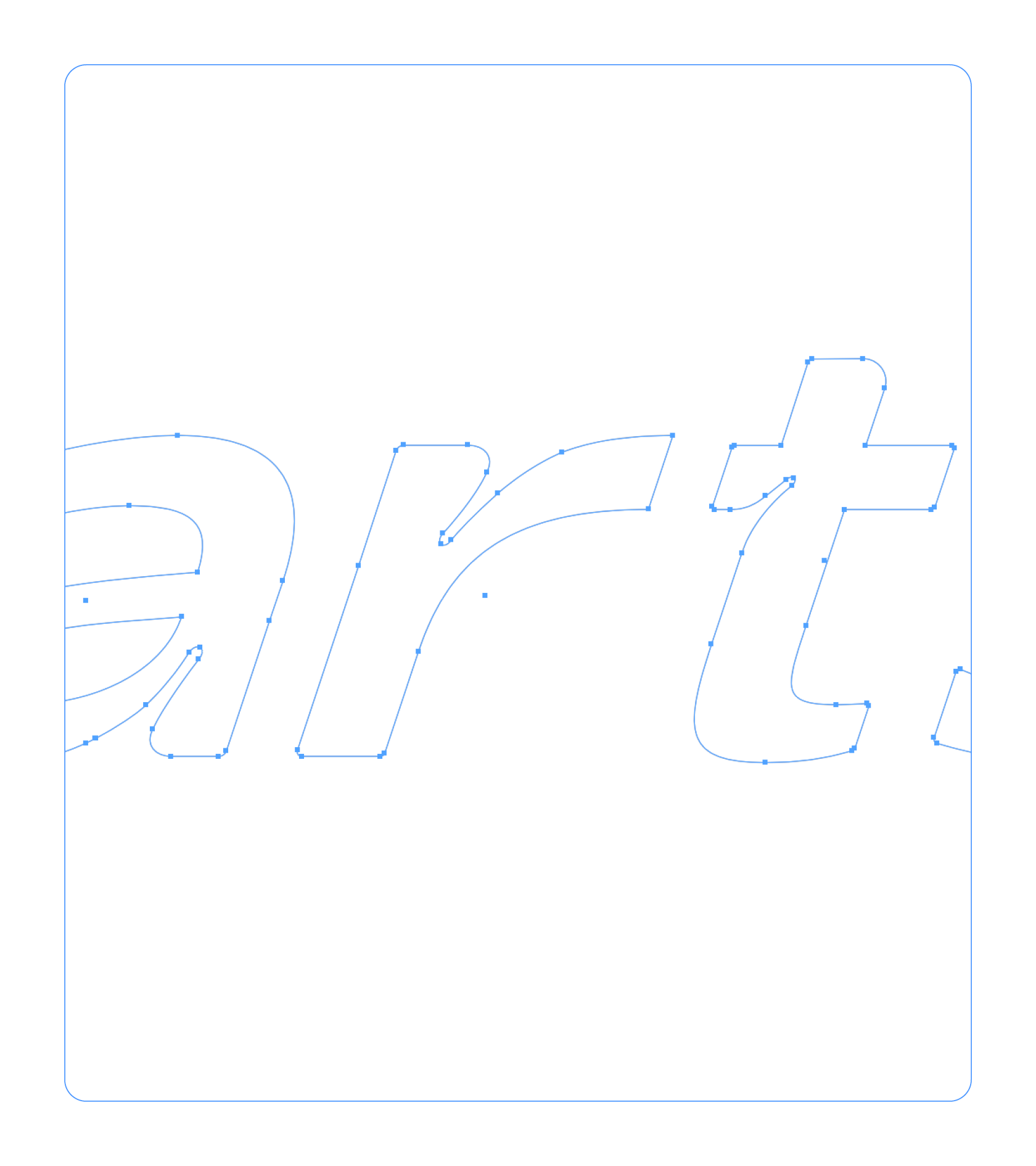 Custom typography example of the Goodparts logo