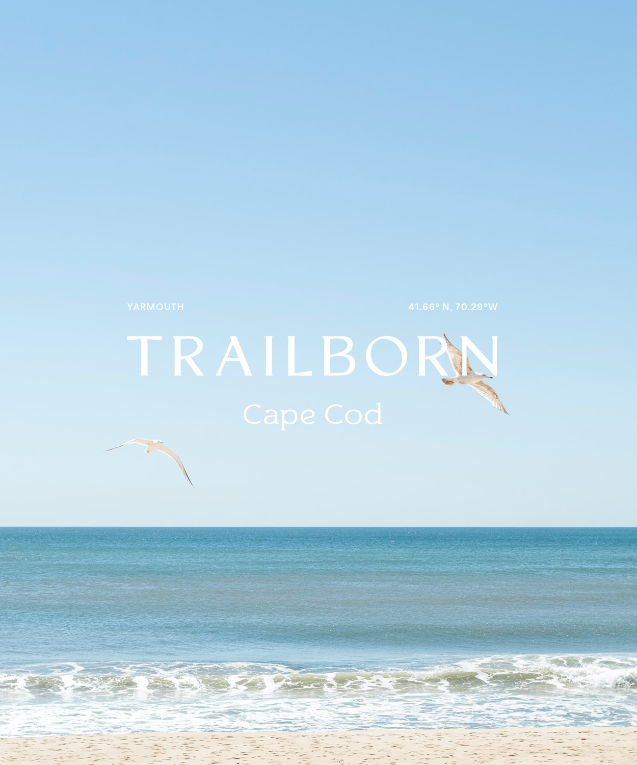 Trailborn sub-brand over the top of the sky image