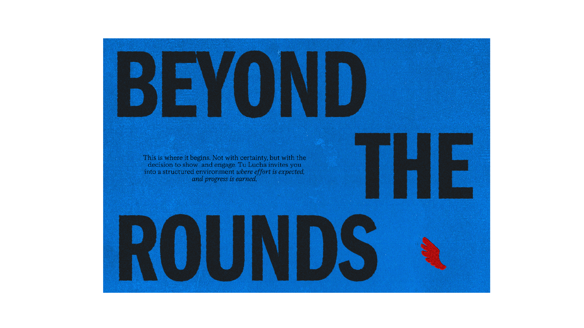 Tu Lucha typographic poster example