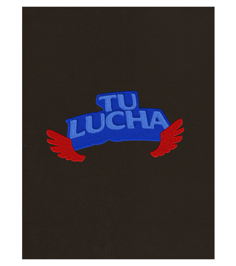 Tu Lucha stitched logo and icon patches
